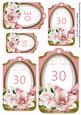 Pink Magnolia 30 Sentiment Tag Sheet