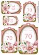 Pink Magnolia 70 Sentiment Tag Sheet