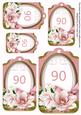 Pink Magnolia 90 Sentiment Tag Sheet