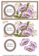 Lilac Poppies Retirement Dl Decoupage Topper