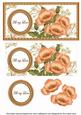 Peach Poppies All My Love Dl Decoupage Topper