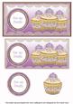 Lilac Cupcake for My Cousin Dl Decoupage Topper