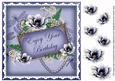 Dblue Magnolia Enjoy Birthday 8in Vintage Decoupage Topper