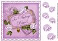 Lilac Rose in Vintage Prime 8in Decoupage Topper