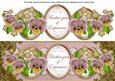 Dusky Pink Pansy Year of Experience Large Dl Topper