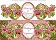 Pink Pansy Year of Experience Large Dl Topper