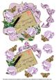 Lilac Rose in My Prayers 6in Bracket Decoupage Topper