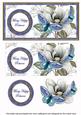 Blue Butterfly Many Happy Returns Dl Decoupage Topper