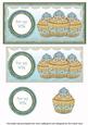 Teal Vintage Cupcake for My Wife Dl Topper