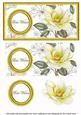Lemon Magnolia Best Wishes Dl Decoupage Topper