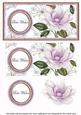 Lilac Magnolia Best Wishes Dl Decoupage Topper