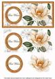 Peach Magnolia Best Wishes Dl Decoupage Topper