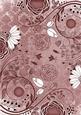 Dusky Pink Lace Retro Floral A4 Backing Paper
