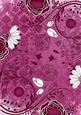 Cerise Lace Retro Floral A4 Backing Paper