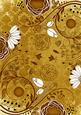 Gold Lace Retro Floral A4 Backing Paper