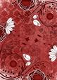 Dark Red Lace Retro Floral A4 Backing Paper