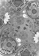 Silver Lace Retro Floral A4 Backing Paper