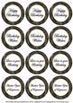 Black Sweetpea Birthday Mix1 Sentiment Round Toppers