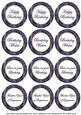 Dark Blue Sweetpea Birthday Mix1 Sentiment Round Toppers