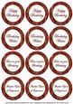 Dark Red Sweetpea Birthday Mix1 Sentiment Round Toppers