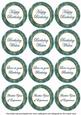 Dusky Teal Sweetpea Birthday Mix1 Sentiment Round Toppers