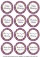 Lilac Sweetpea Birthday Mix1 Sentiment Round Toppers