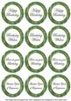 Mid Green Sweetpea Birthday Mix1 Sentiment Round Toppers
