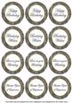 Silver Sweetpea Birthday Mix1 Sentiment Round Toppers