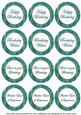 Teal Sweetpea Birthday Mix1 Sentiment Round Toppers