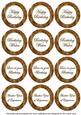 Vintage Tea Sweetpea Birthday Mix1 Sentiment Round Toppers