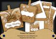 Vtea Birdcage Happy Birthday Vintage Pocket Pull Card Kit
