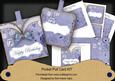 Blue Birdcage Happy Birthday Vintage Pocket Pull Card Kit