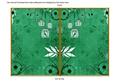 Dark Green Retro Birdcage 7x5 Cut and Fold Card
