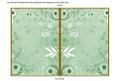 Mint Green Retro Birdcage 7x5 Cut and Fold Card