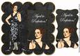 Black Fashion Lady Aged to Perfection 8in Scallop Topper