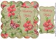 Olive Sweetpea Birthday Wishes 8in Scallop Topper