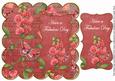 Dark Red Sweetpea Fabulous Day 8in Scallop Topper
