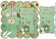 Mid Green Birdcage Magical Day 8in Scallop Topper