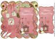 Pink Birdcage Magical Day 8in Scallop Topper