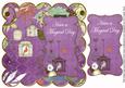 Purple Birdcage Magical Day 8in Scallop Topper