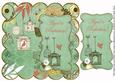 Mid Green Birdcage Aged to Perfection 8in Scallop Topper