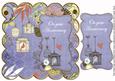 Blue Birdcage on Your Anniversary 8in Scallop Topper