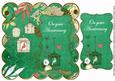 Dgreen Birdcage on Your Anniversary 8in Scallop Topper