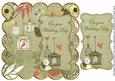 Olive Birdcage Wedding Day 8in Scallop Topper