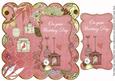 Pink Birdcage Wedding Day 8in Scallop Topper