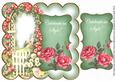 Mid Green Rose Arch Celebrate in Style 8in Scallop Topper
