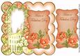 Peach Rose Arch Fabulous Day 8in Scallop Topper