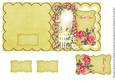 Lemon Rose Arch Thank You 5in Folded Card with Topper