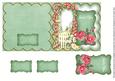 Green Rose Arch Just for You 5in Folded Card with Topper