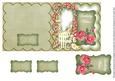 Olive Rose Arch Birthday Wishe 5in Folded Card with Topper